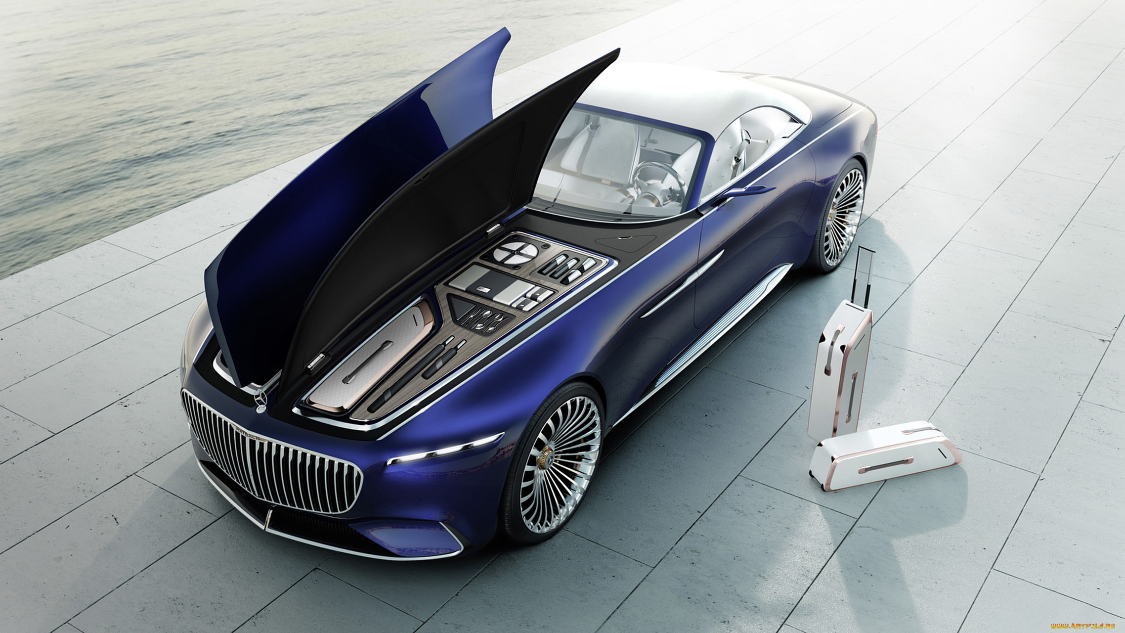 mercedes-maybach vision 6 cabriolet ev concept 2017, , mercedes-benz, mercedes-maybach, vision, 6, cabriolet, ev, concept, 2017